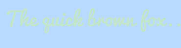 Image with Font Color C3E6CB and Background Color B8DAFF